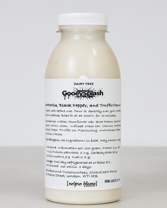 Truffle Mozzarella Melting Sauce – Dairy-Free & Vegan | GooeySplash